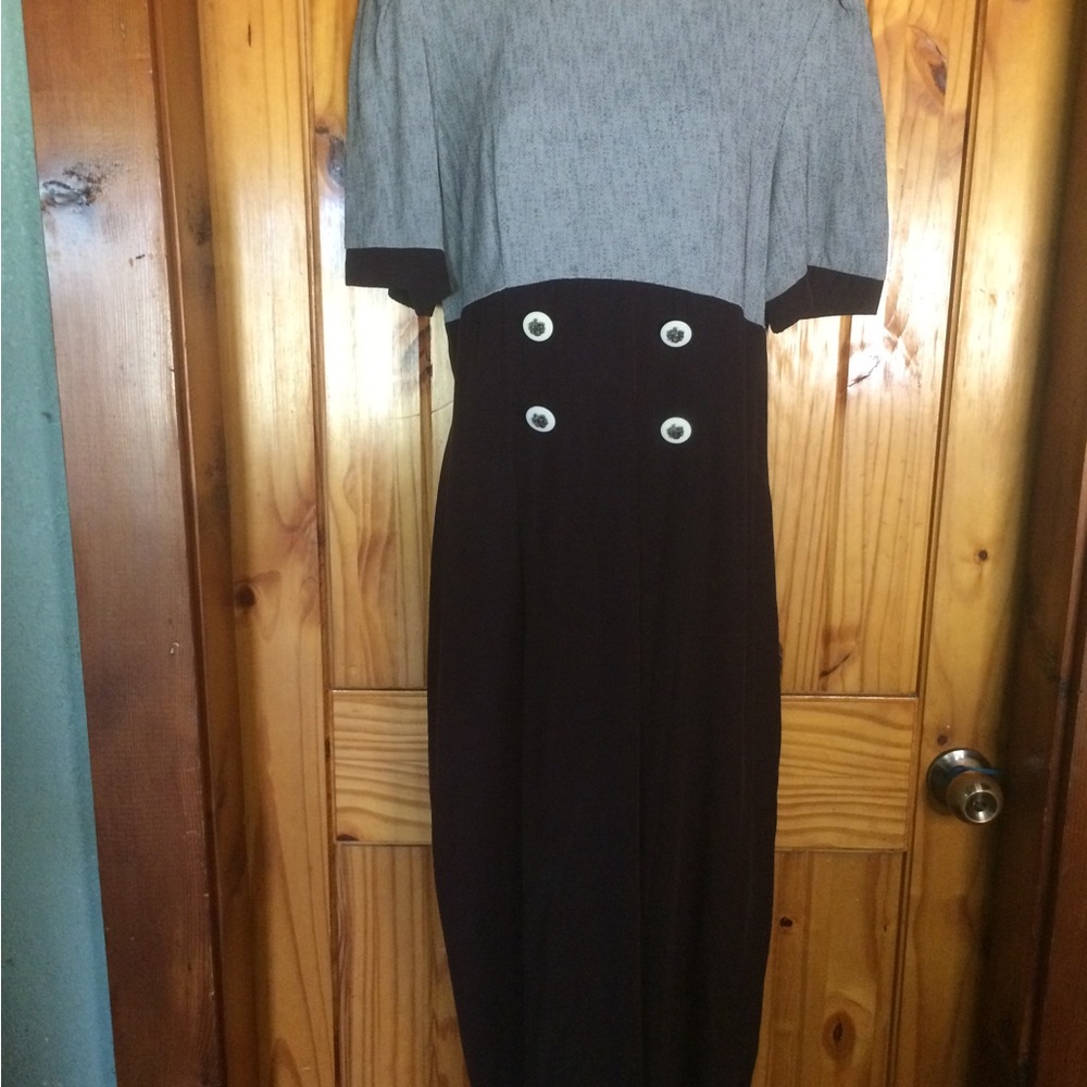 Vintage WNY Black Dress - Picture 2 of 10